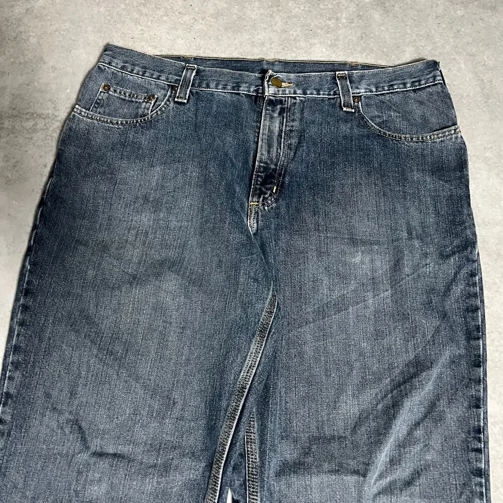 Carhartt Relaxed Fit Men’s Size 38x32 Workwear Jeans Blue Baggy Denim